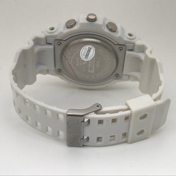 SKMEI Men Watch Dual Time White Sport Multi Functi - Picture 6 of 11